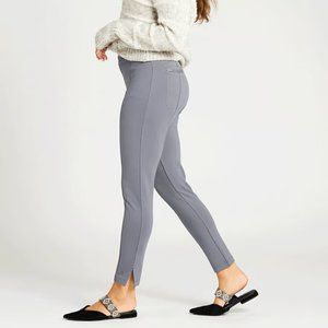 Beta-brand Skinny-Leg High Rise Ankle Slit Pants